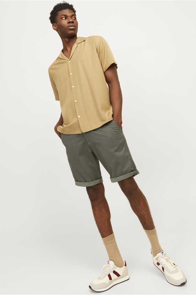 JPSTBOWIE SHORTS SA PRINTED MID SN 12230336 OLIVE NIGHT